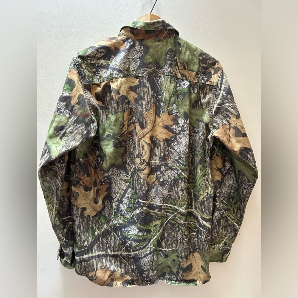 L.L Bean x Mossy Oak Camouflage Button Down Shirt Small - Picture 3 of 7